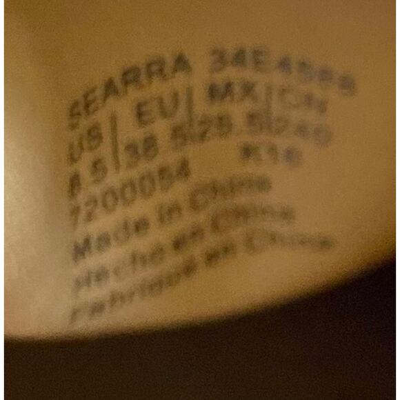 Calvin Klein Women’s Ankle Bootie Stiletto Gold Heel Sz 8.5 Black Suede Leather - Picture 8 of 10